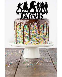 Avengers Marvel ANY COLOUR Personalised Custom PLASTIC Cake Topper Unofficial