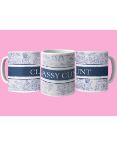 Classy Cunt Mug | Funny Gift for Friend | Rude Elegant Present | Sophisticated Humour Cup