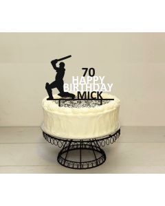 Cricket Cake Topper – Personalised – Any Colour – Custom Birthday Gift
