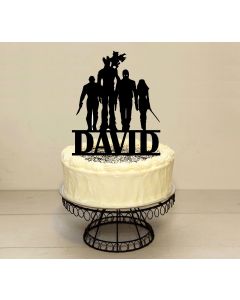 Guardians of the Galaxy Cake Topper ANY COLOUR Personalised Name