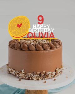 JD Biscuit Personalised Plastic Cake Topper for Biscuit and Cookie Lovers