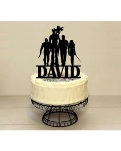 Guardians of the Galaxy Cake Topper ANY COLOUR Personalised Name - UNOFFICIAL