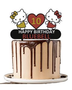 H.K Inspired ANY COLOUR Personalised Custom PLASTIC Birthday Cake Topper