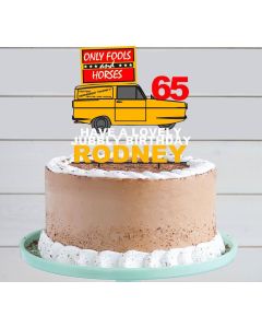 FandH Rodders Delboy Customisable Plastic Cake Topper in Any Colour