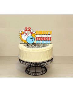 Customisable Bowling Cake Topper for Teens and Adults - Any Colour Option