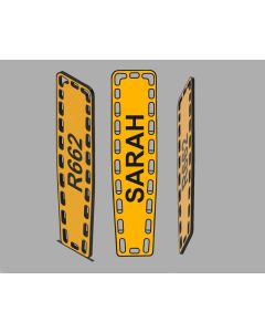 Personalised 3D Printed Spinal Board Ambulance Keyring - Any Colours