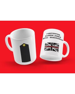 Fireman | Fire Service Cup | Firefighter Mug | Watch Manager | Station Manager | Customised Fire Brigade