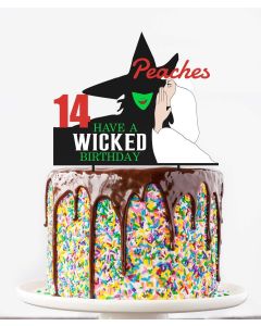 Personalised WKD Wiz of Oz Cake Topper - Custom Name, Age & Colour Options