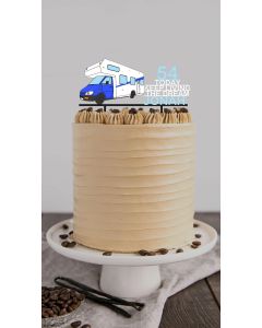 Motor Home Camper Van Explorer ANY COLOUR Personalise Custom PLASTIC Cake Topper