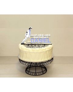 M.J Smooth Criminal ANY COLOUR Personalised PLASTIC Cake Topper